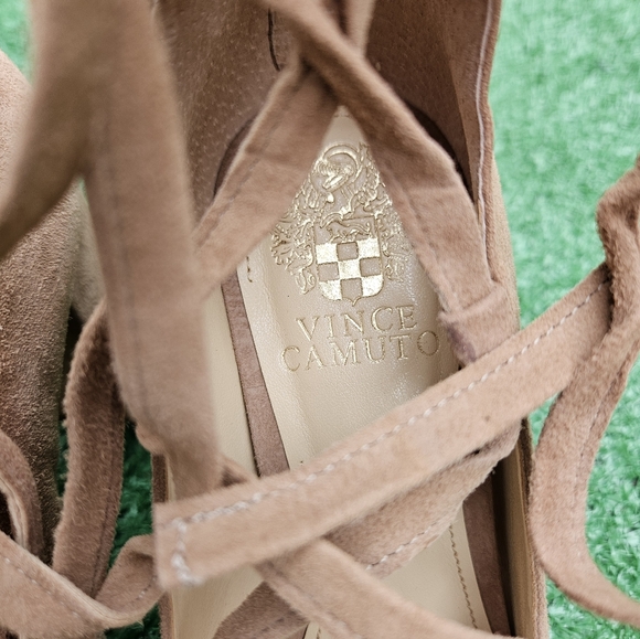Vince Camuto Women's Lace-up Suede Heels - Picture 3 of 10